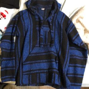 Black and Blue Drug Rug